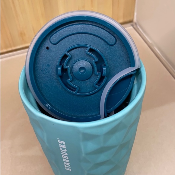 STARBUCKS CERAMIC CUP 3D 2021 teal VALENTINES Day - Picture 5 of 9